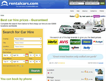 Tablet Screenshot of cars.edreams.co.uk